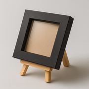 2.5x2.5 Inch Micro Blank Photo Frame | Plain Black & White
